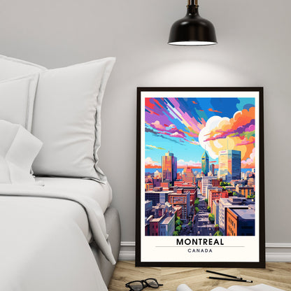 Impression Montréal, Québec | Poster de voyage Montréal | Poster Canada