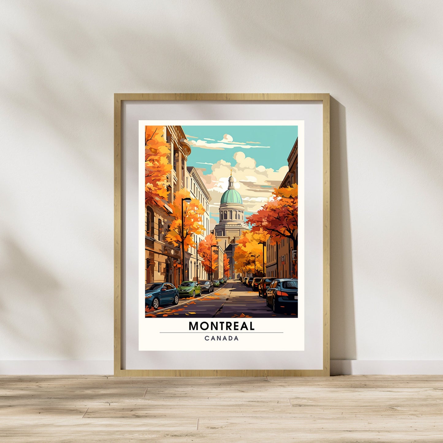 Impression Montréal, Québec | Poster de voyage Montréal | Vieux Montréal