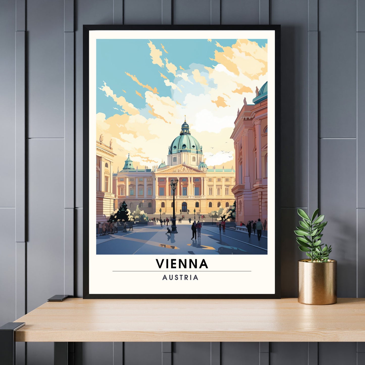 Impression Vienne | Poster de voyage Vienne, Autriche