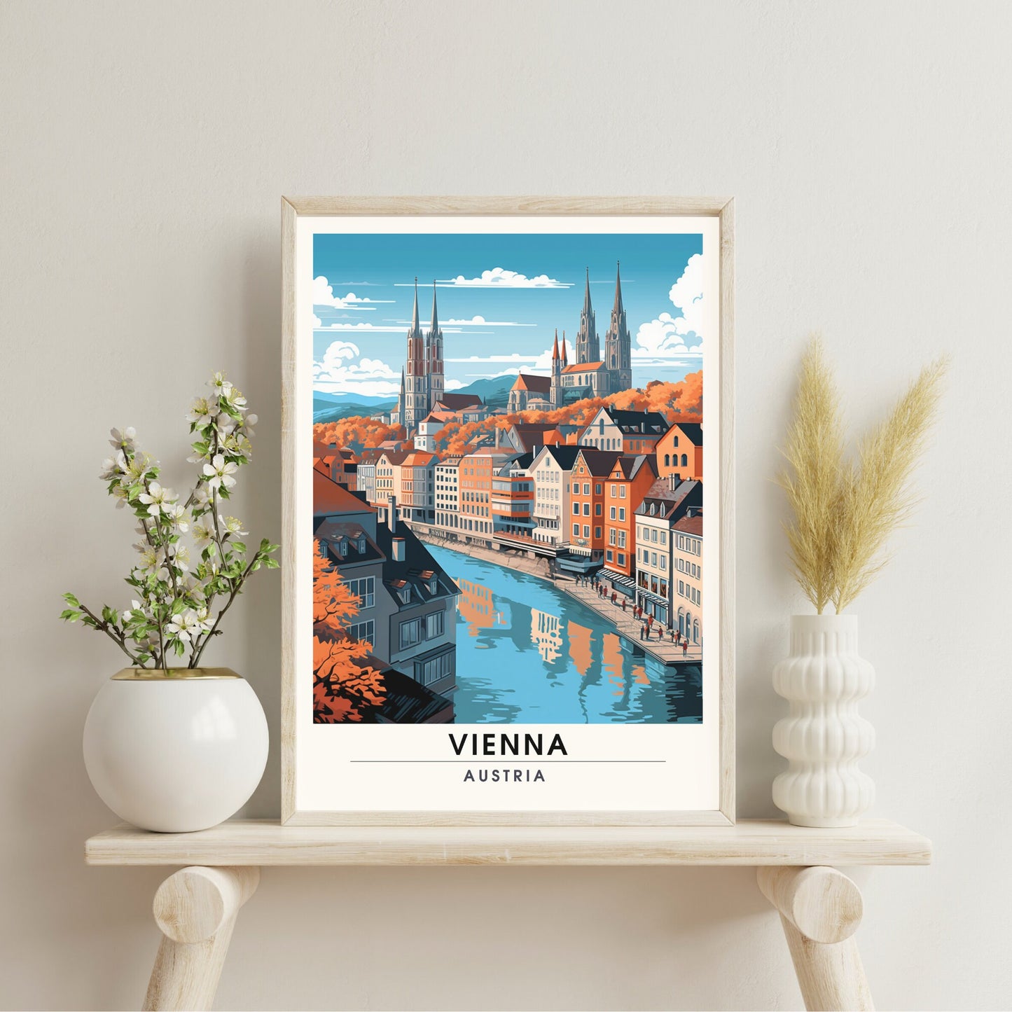 Impression Vienne | Impression de voyage Vienne | Poster Autriche