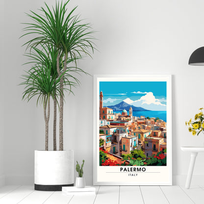 Impression Palerme , Italie | impression de voyage Palerme | Poster Sicile