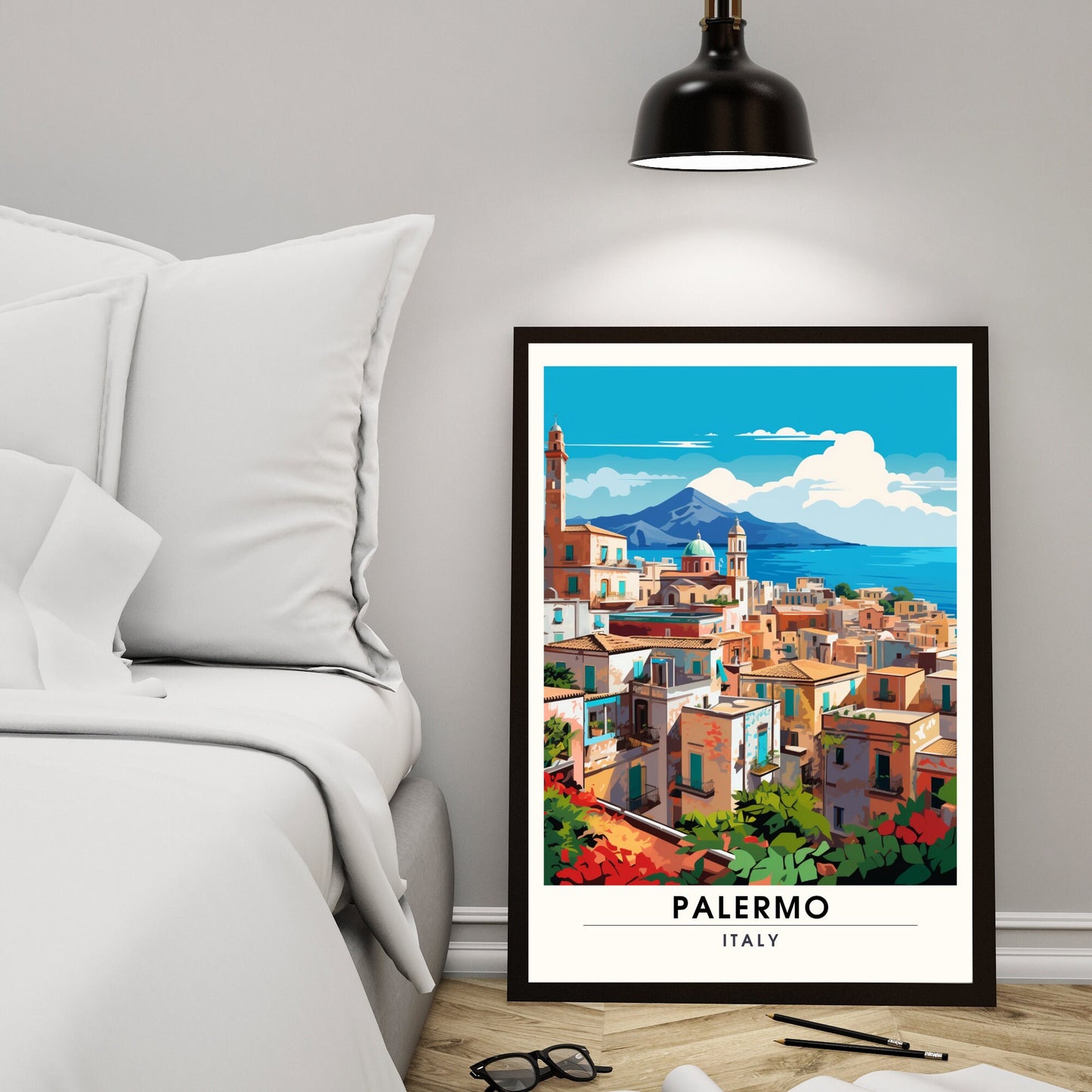 Impression Palerme , Italie | impression de voyage Palerme | Poster Sicile