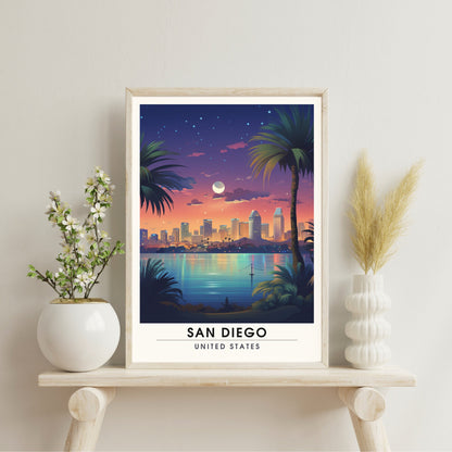 Impression San Diego, USA | Poster de voyage San Diego