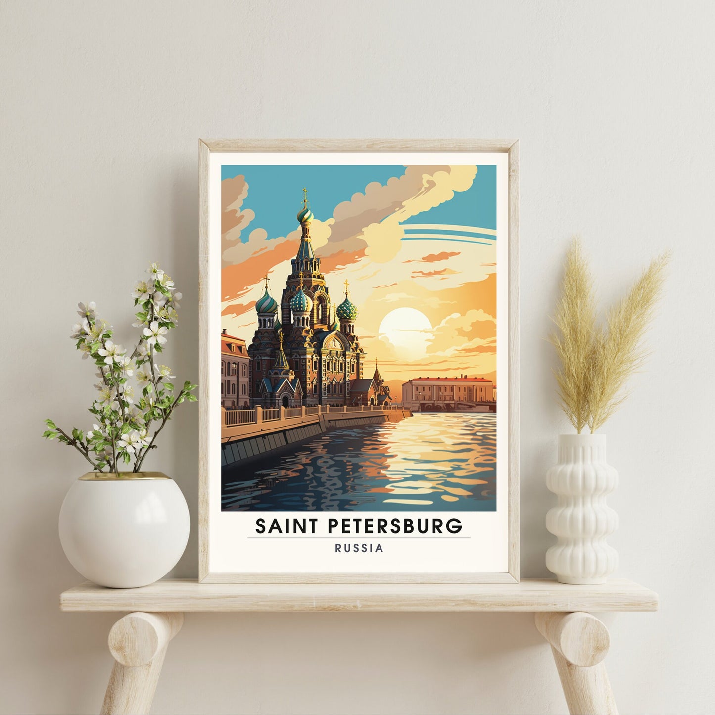 Impression Saint Pétersbourg | Poster de voyage Saint Pétersbourg, Russie