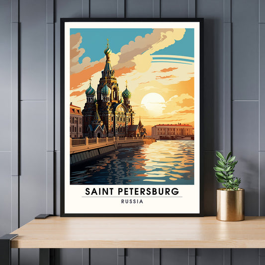 Impression Saint Pétersbourg | Poster de voyage Saint Pétersbourg, Russie