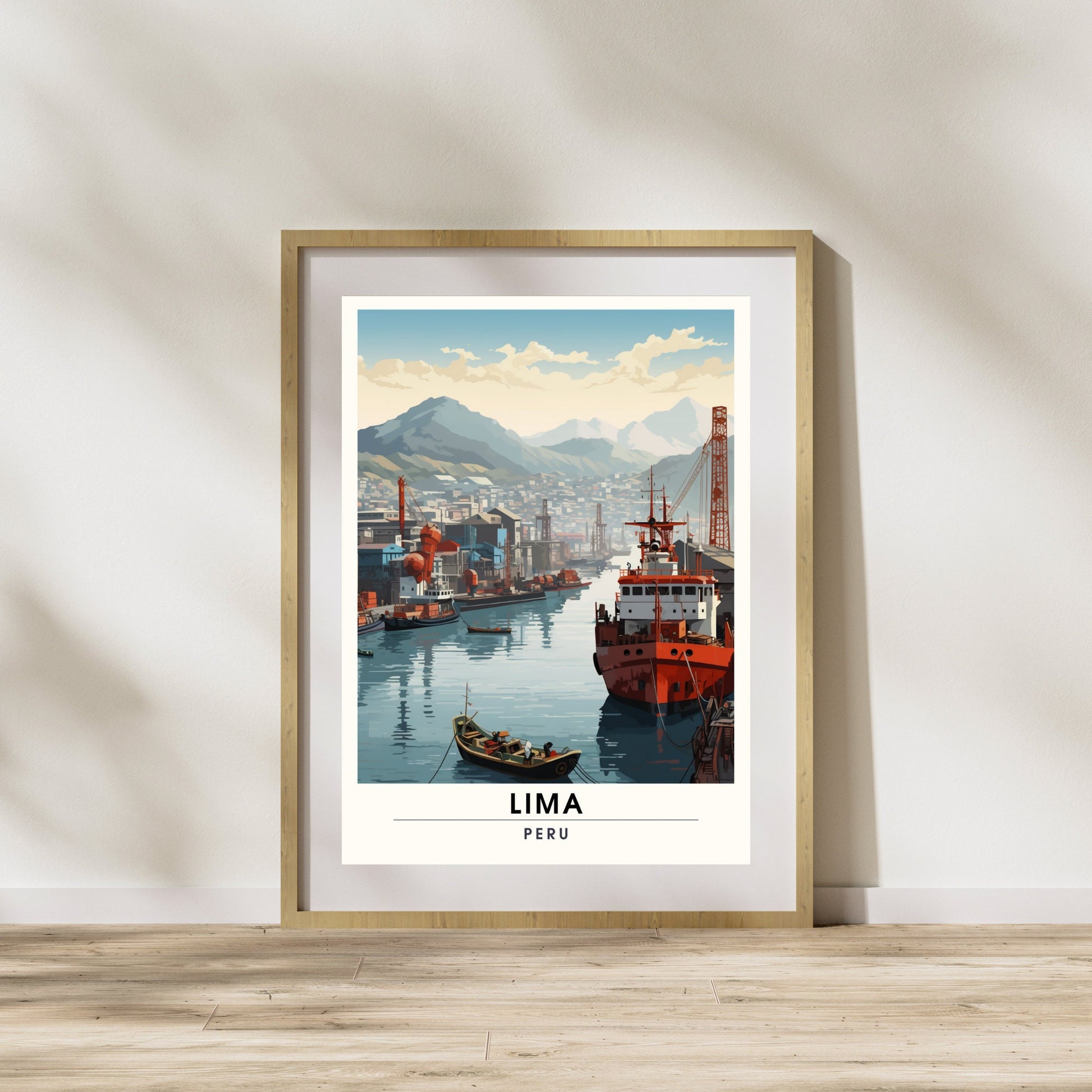 Impression Lima, Pérou | Poster de voyage Lima, Pérou | Port de Lima