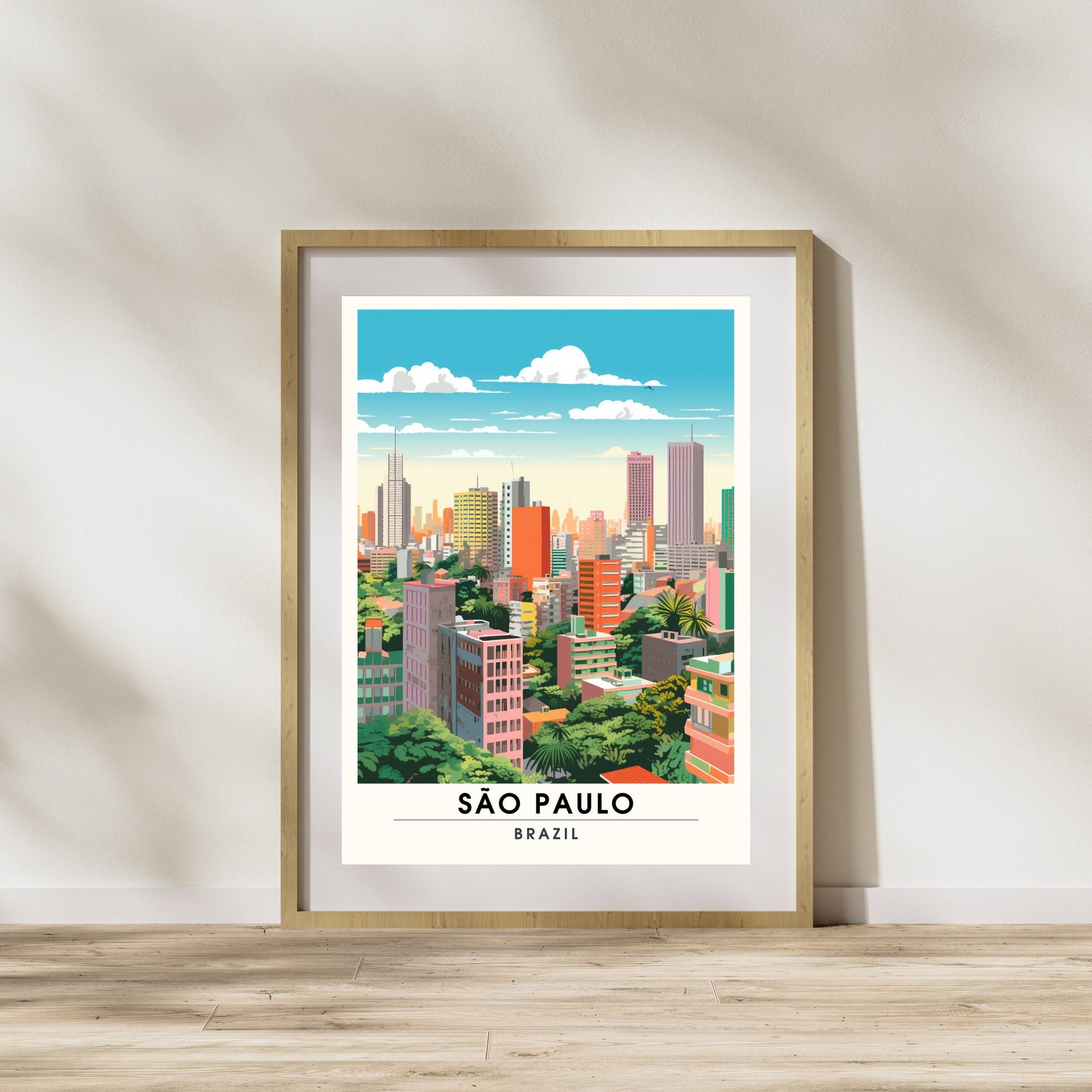 São Paulo, Brésil | Poster de voyage São Paulo