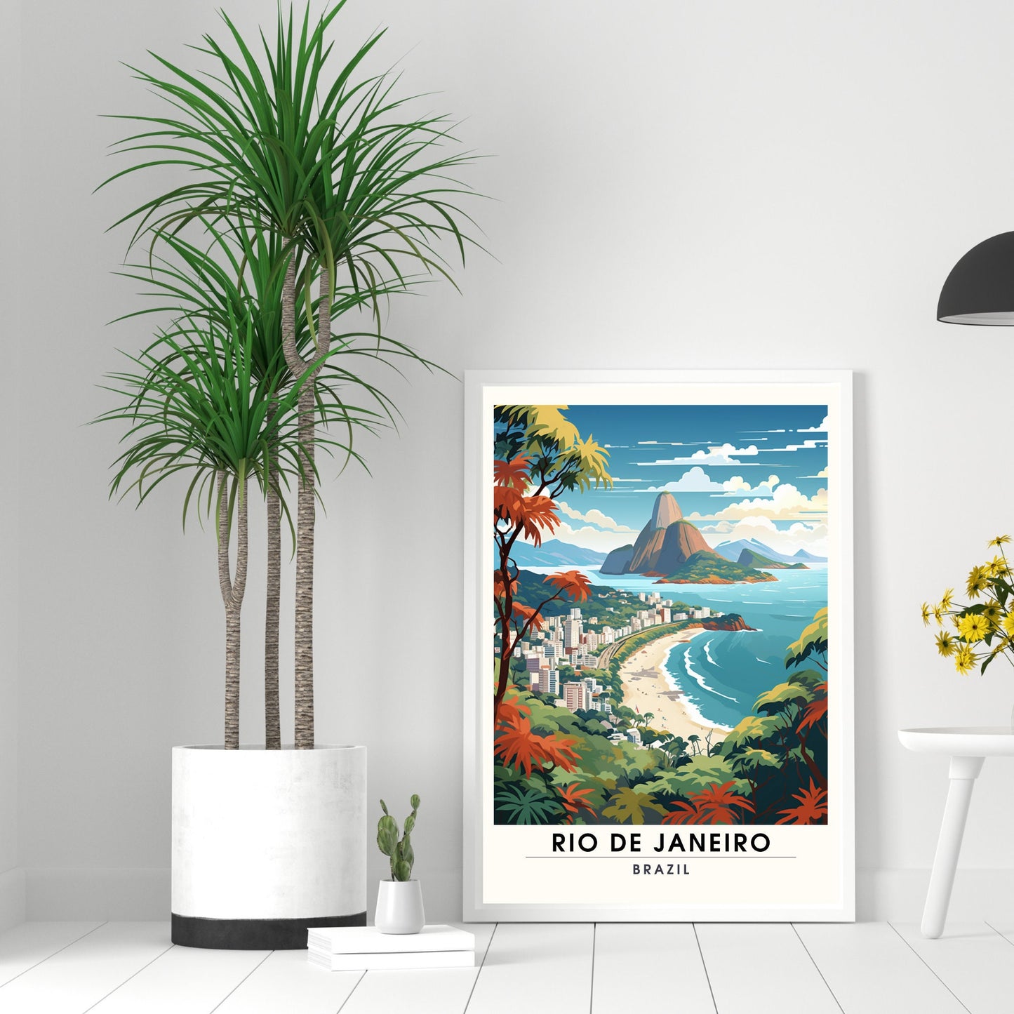 Impression Rio de Janeiro, Brésil | Poster de voyage Rio de Janeiro