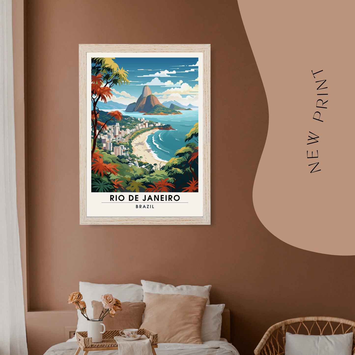 Impression Rio de Janeiro, Brésil | Poster de voyage Rio de Janeiro