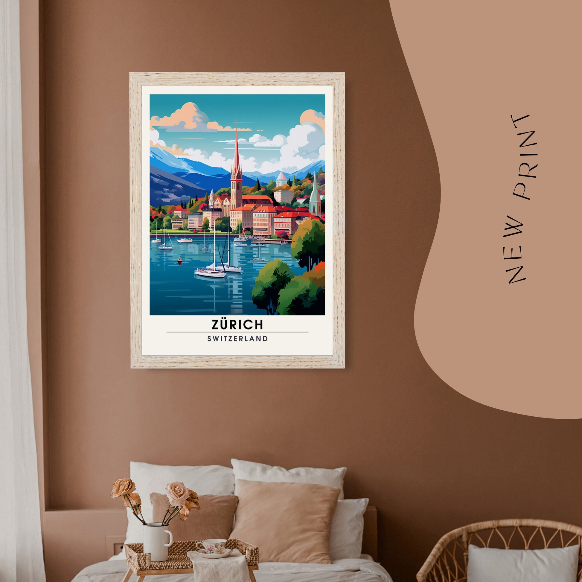 Impression Zurich , poster de voyage Zurich