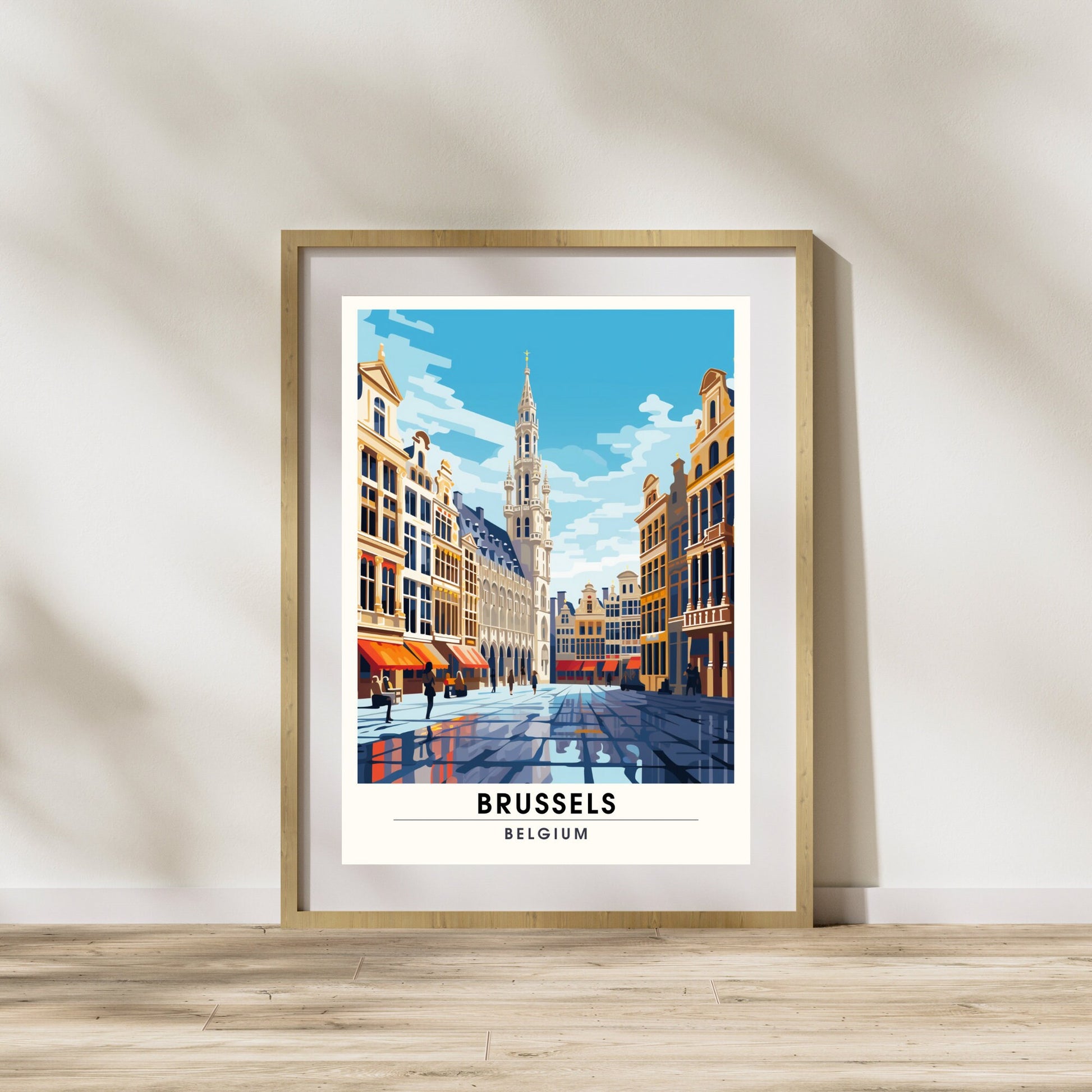 Impression Bruxelles, Belgique | Poster de voyage Bruxelles