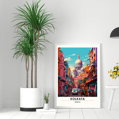 Impression Calcutta, Inde | Poster de voyage Calcutta