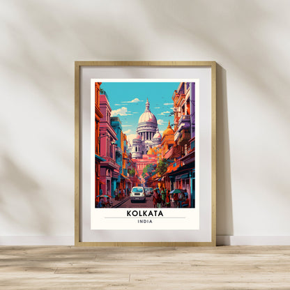 Impression Calcutta, Inde | Poster de voyage Calcutta