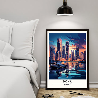 Impression Doha | impression de voyage Doha | Poster Qatar