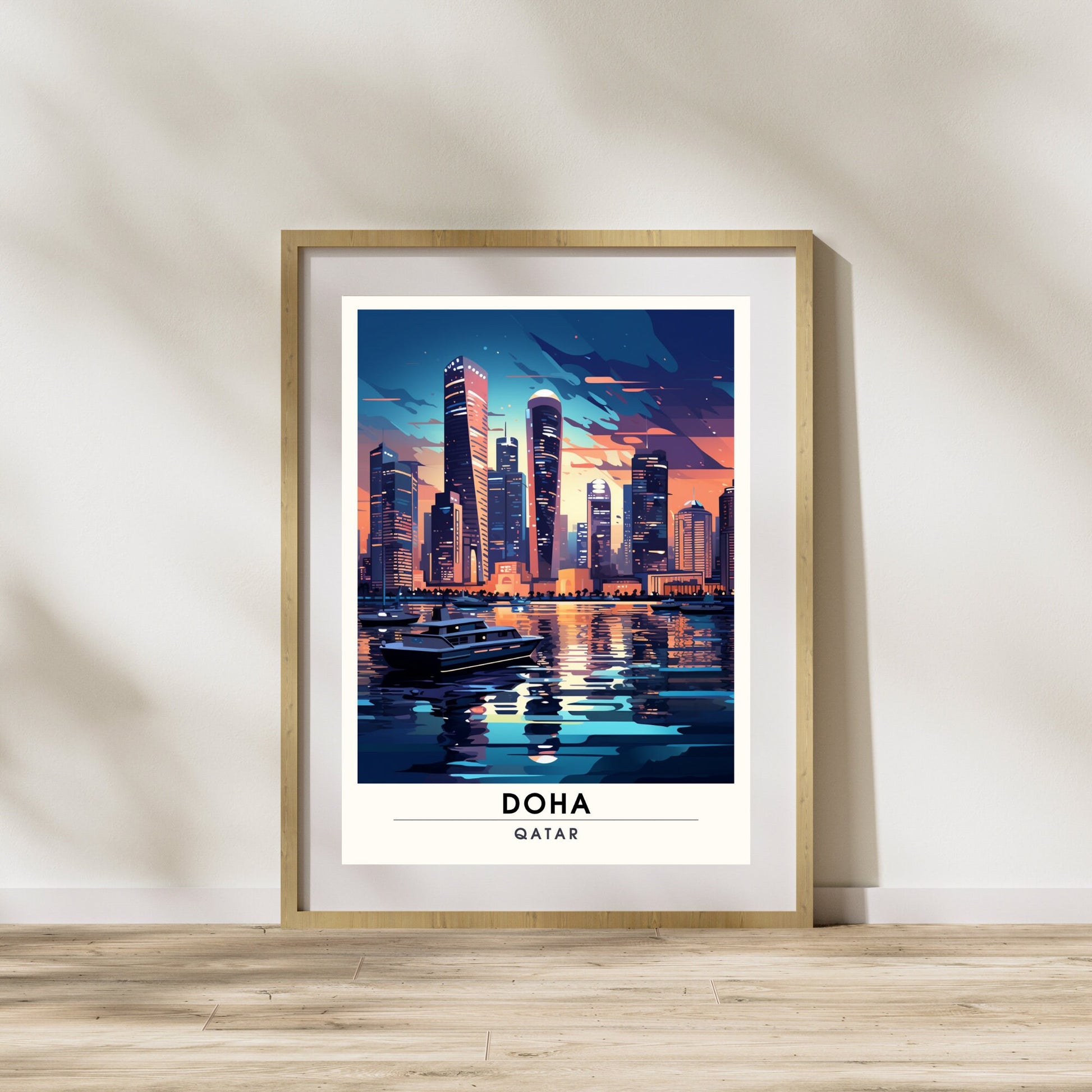 Impression Doha | impression de voyage Doha | Poster Qatar