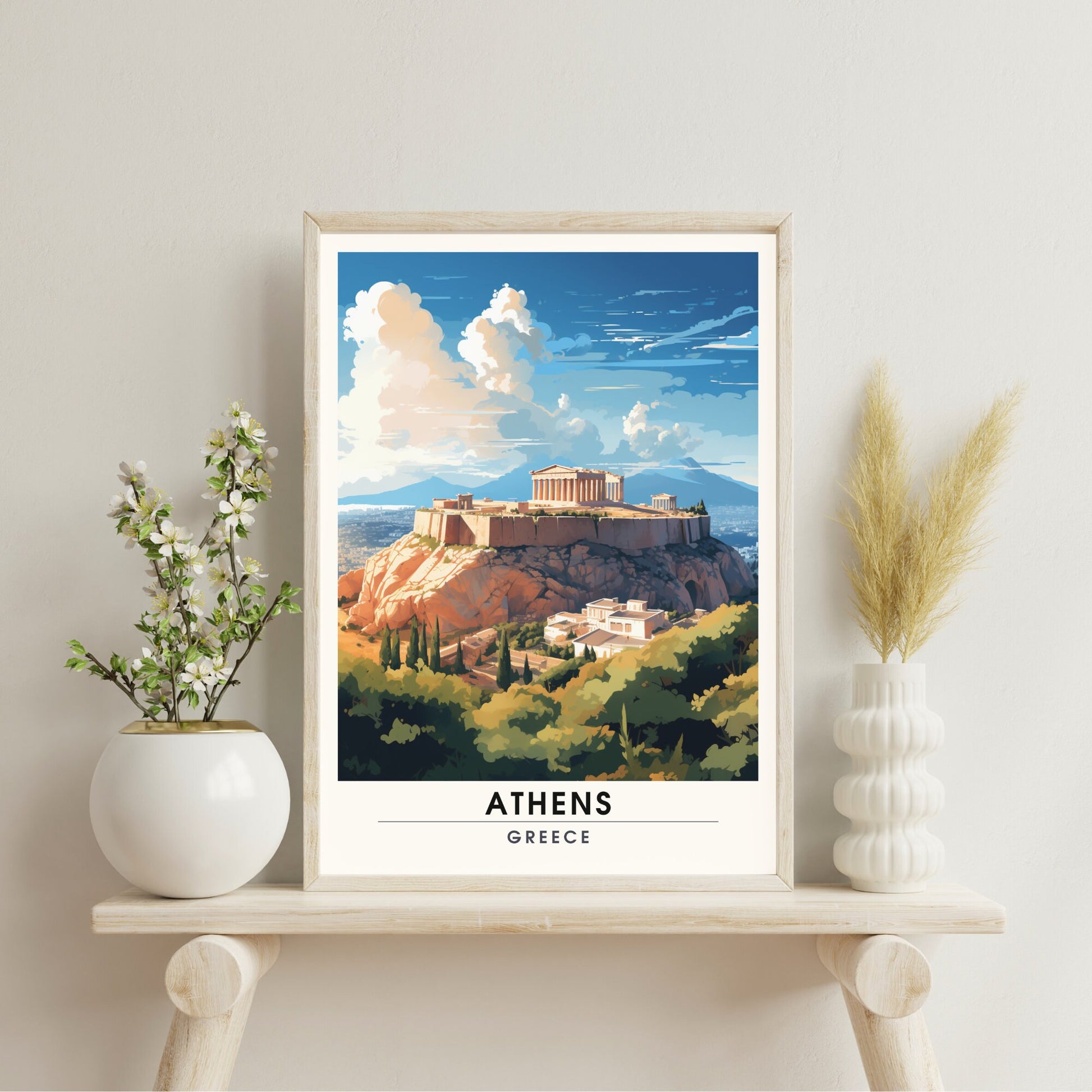 Impression Athènes | Affiche de voyage Athènes