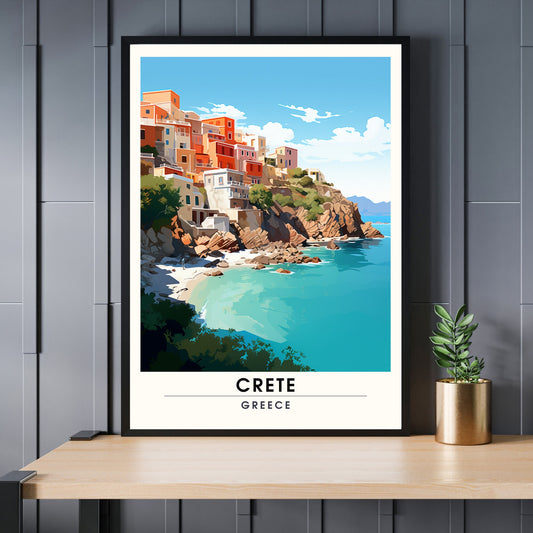 Impression Crète | Affiche de voyage Crète | Affiche de voyage Grèce