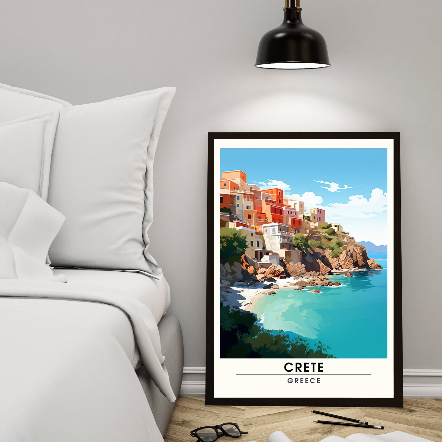 Impression Crète | Affiche de voyage Crète | Affiche de voyage Grèce