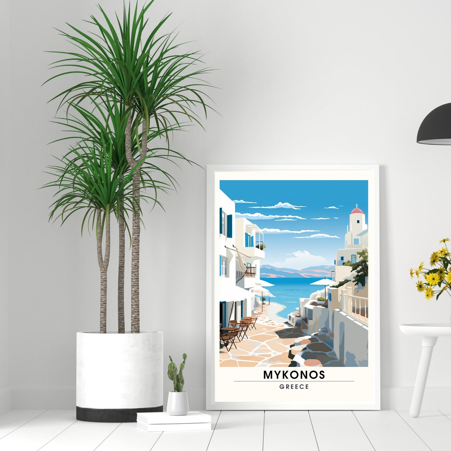 Impression Mykonos | Impression de voyage Mykonos | Poster Grèce