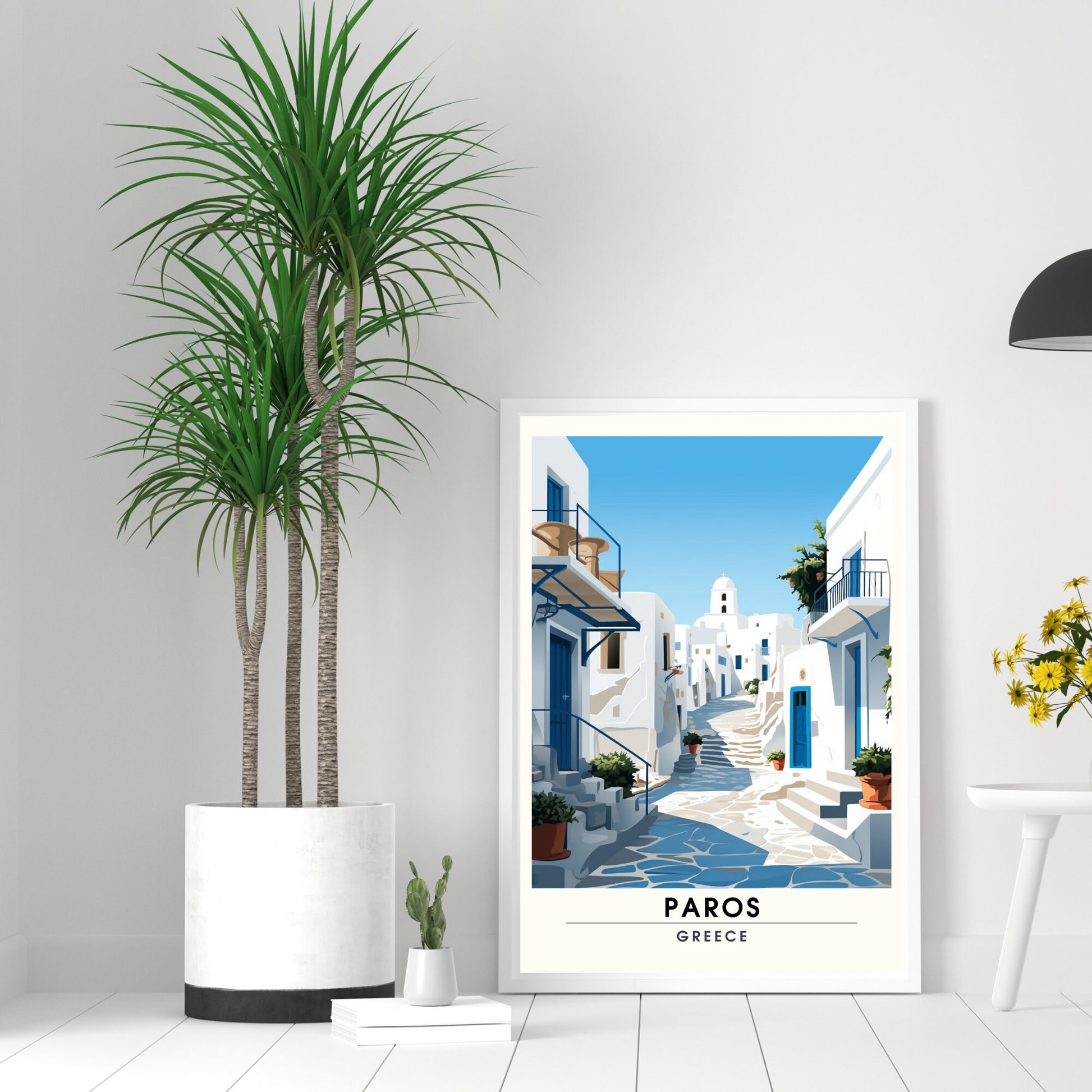 Impression Paros | Poster de voyage Paros, Grèce