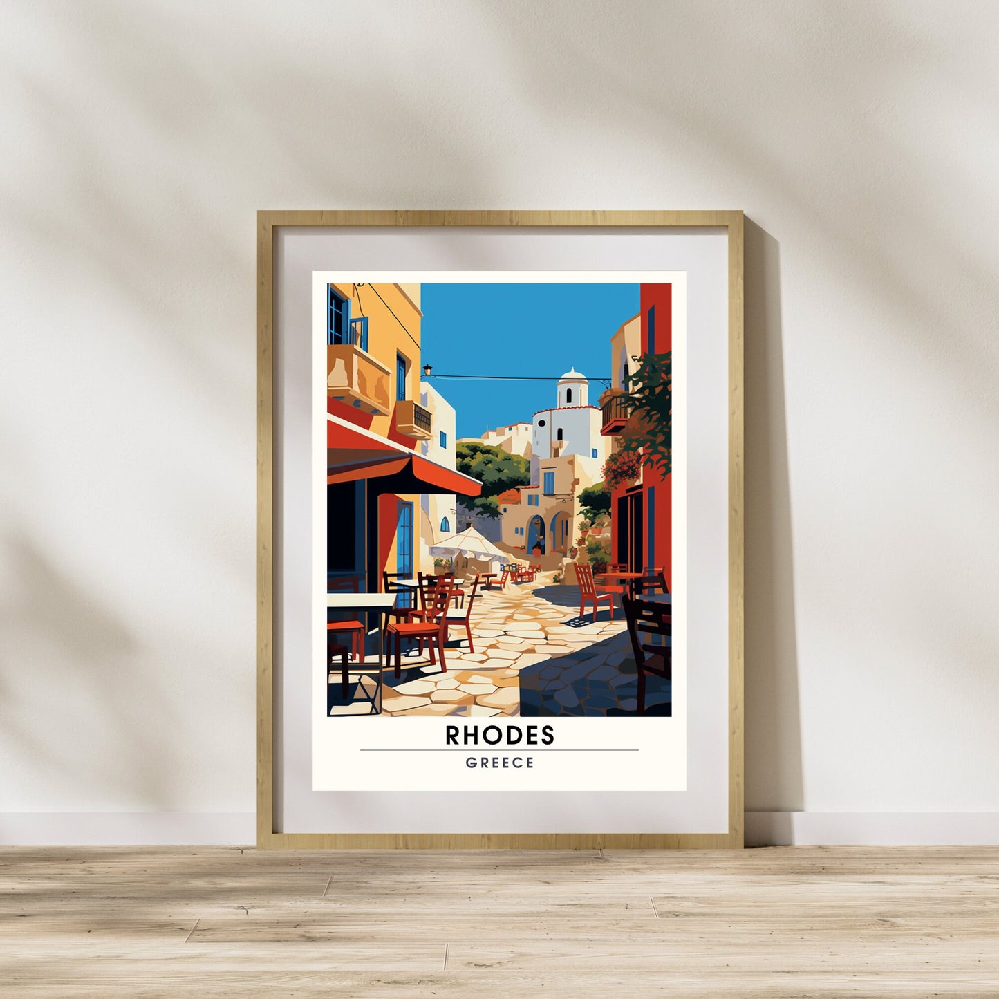 Impression Rhodes | Affiche de voyage Rhodes | Affiche Grèce