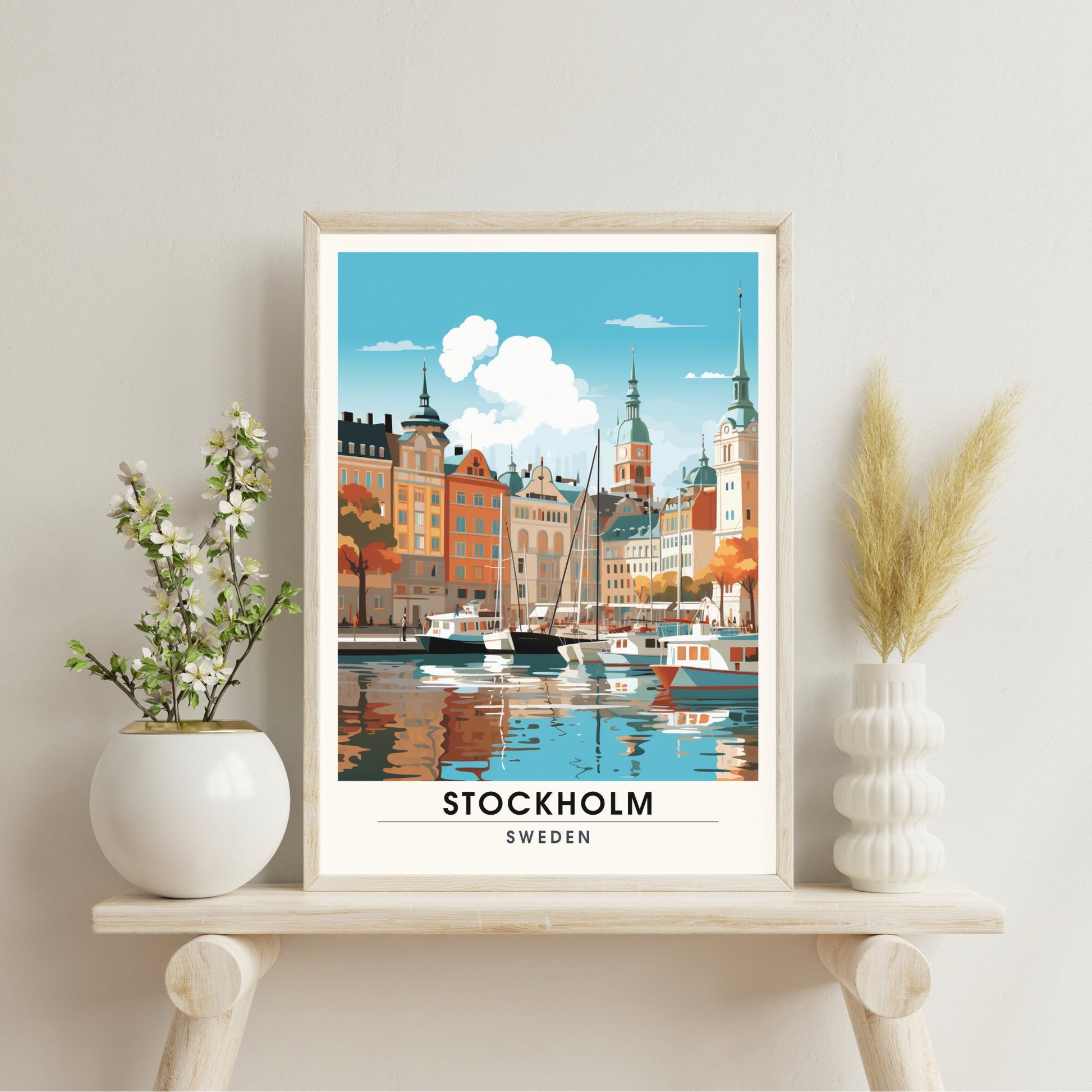 Impression Stockholm | Poster de voyage Stockholm, Suède