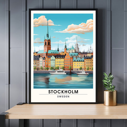 Impression Stockholm | impression de voyage Stockholm | Affiche Suède