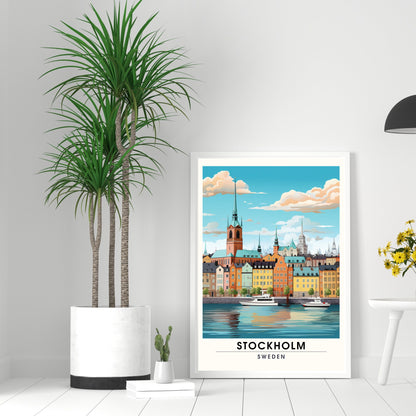 Impression Stockholm | impression de voyage Stockholm | Affiche Suède