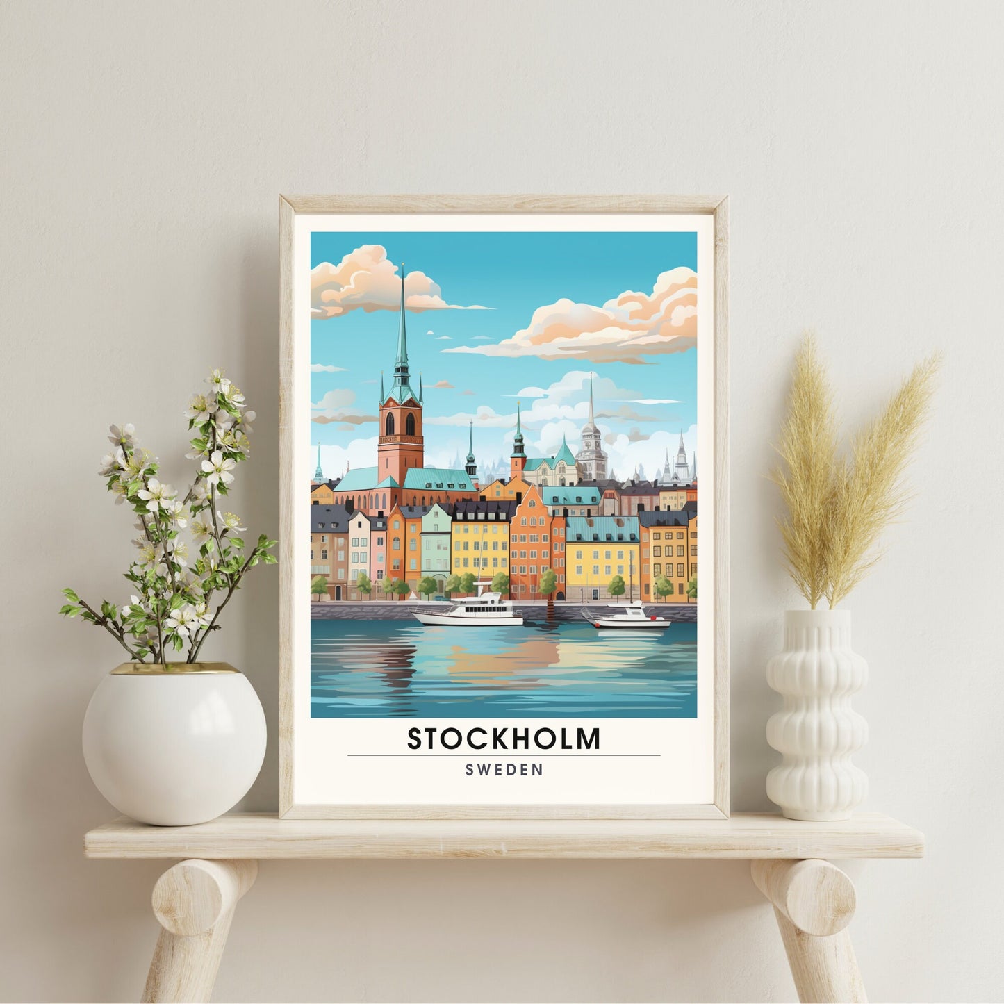 Impression Stockholm | impression de voyage Stockholm | Affiche Suède