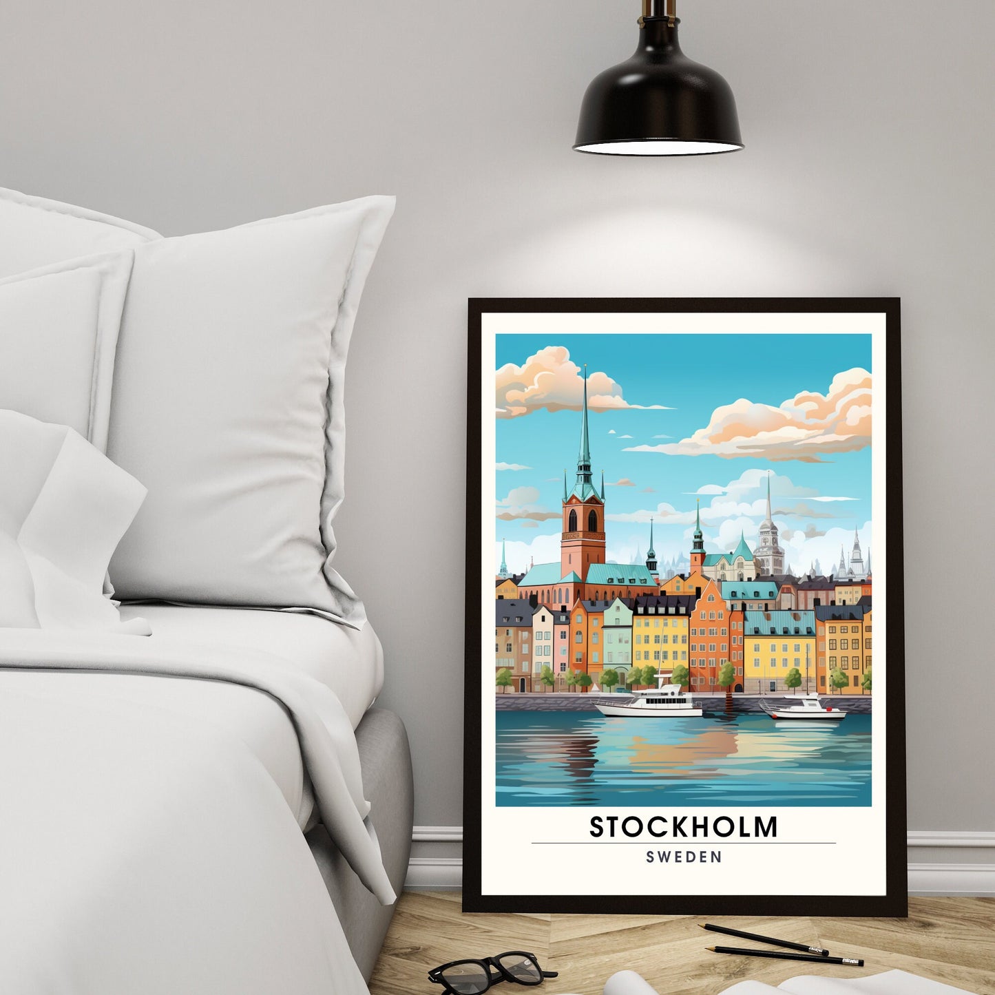 Impression Stockholm | impression de voyage Stockholm | Affiche Suède