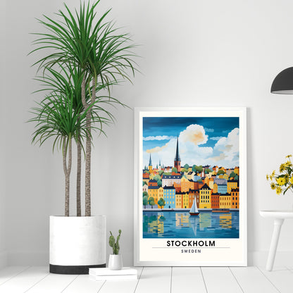 Impression Stockholm | Affiche de voyage Stockholm | Affiche de voyage Suède