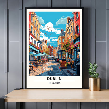 Impression Dublin | Affiche de voyage Dublin, Irlande | Affiche de voyage Dublin