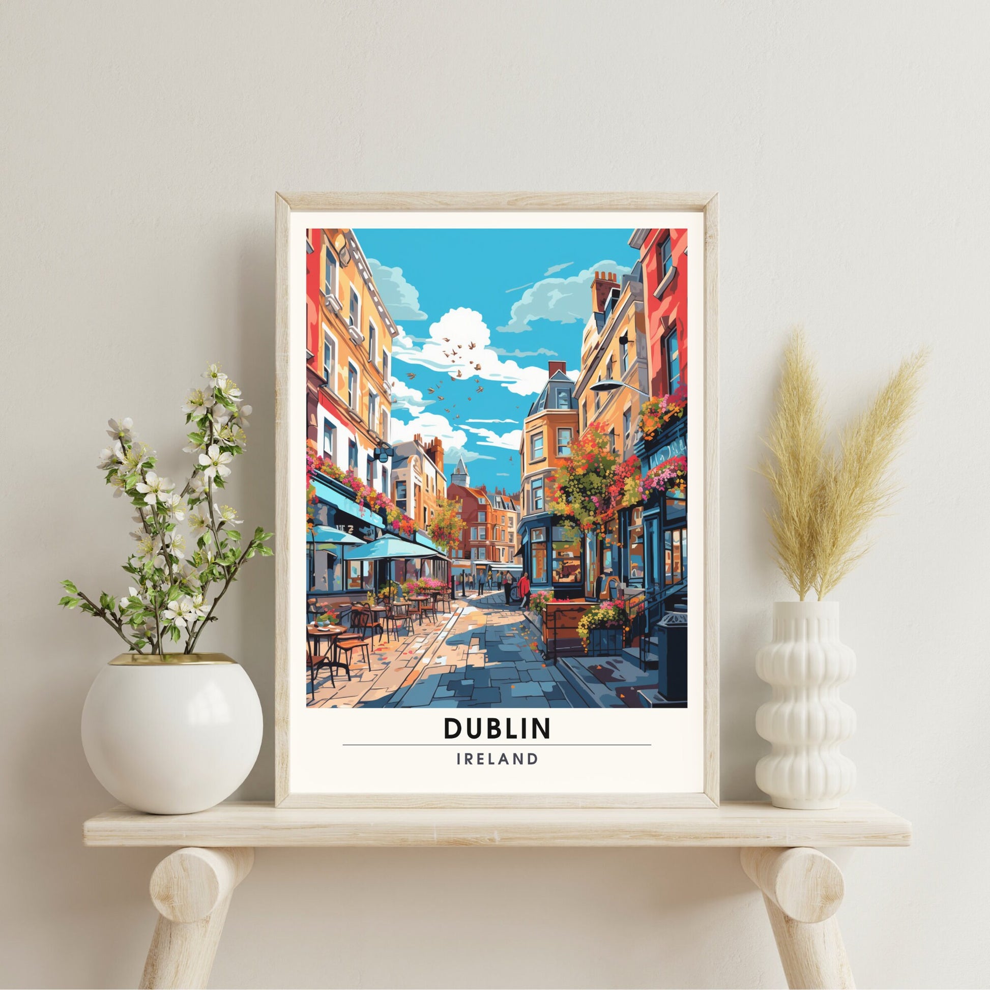 Impression Dublin | Affiche de voyage Dublin, Irlande | Affiche de voyage Dublin