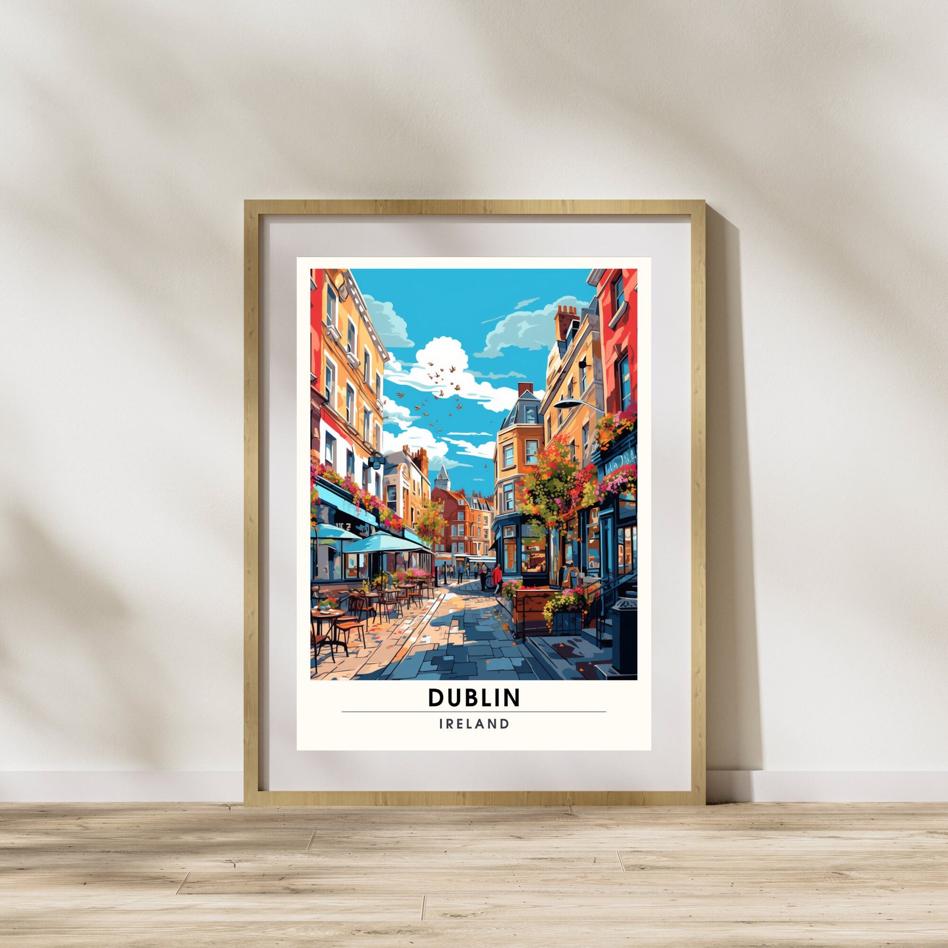 Impression Dublin | Affiche de voyage Dublin, Irlande | Affiche de voyage Dublin