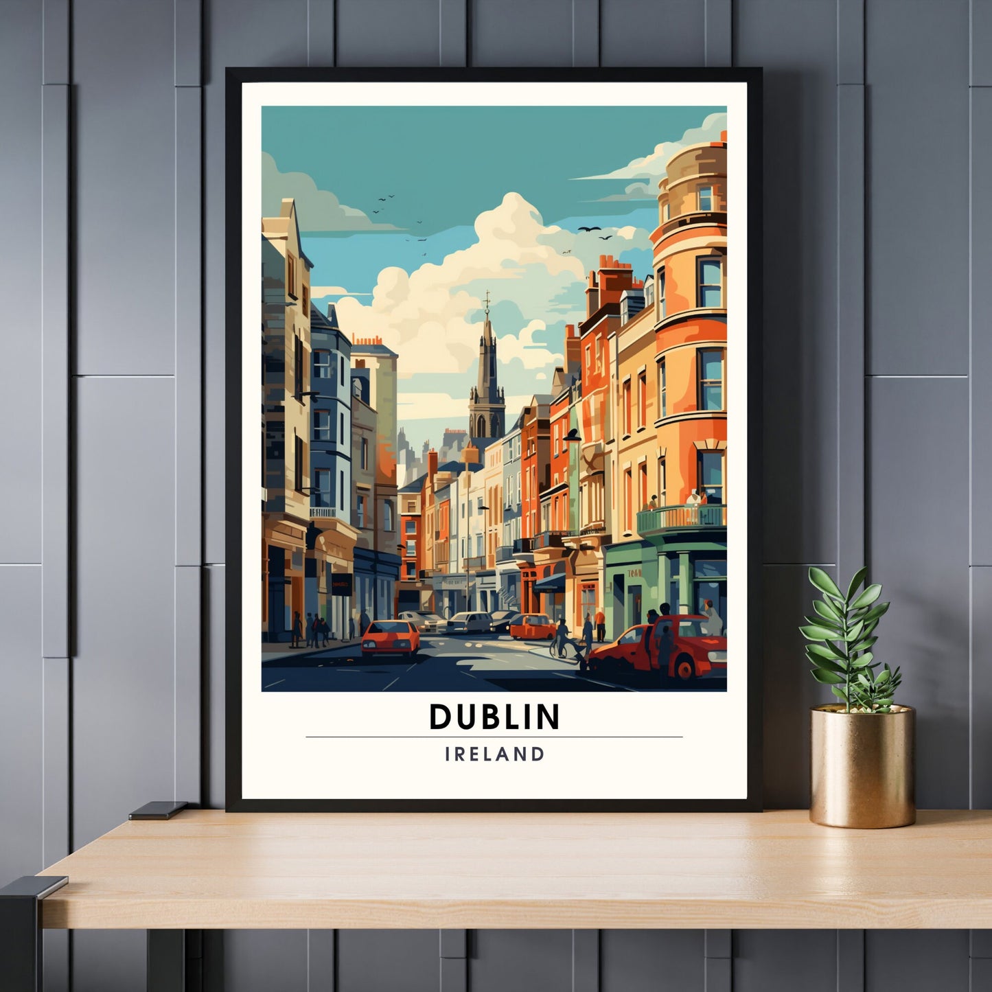 Impression Dublin | impression de voyage Dublin, Irlande | Affiche de voyage Dublin