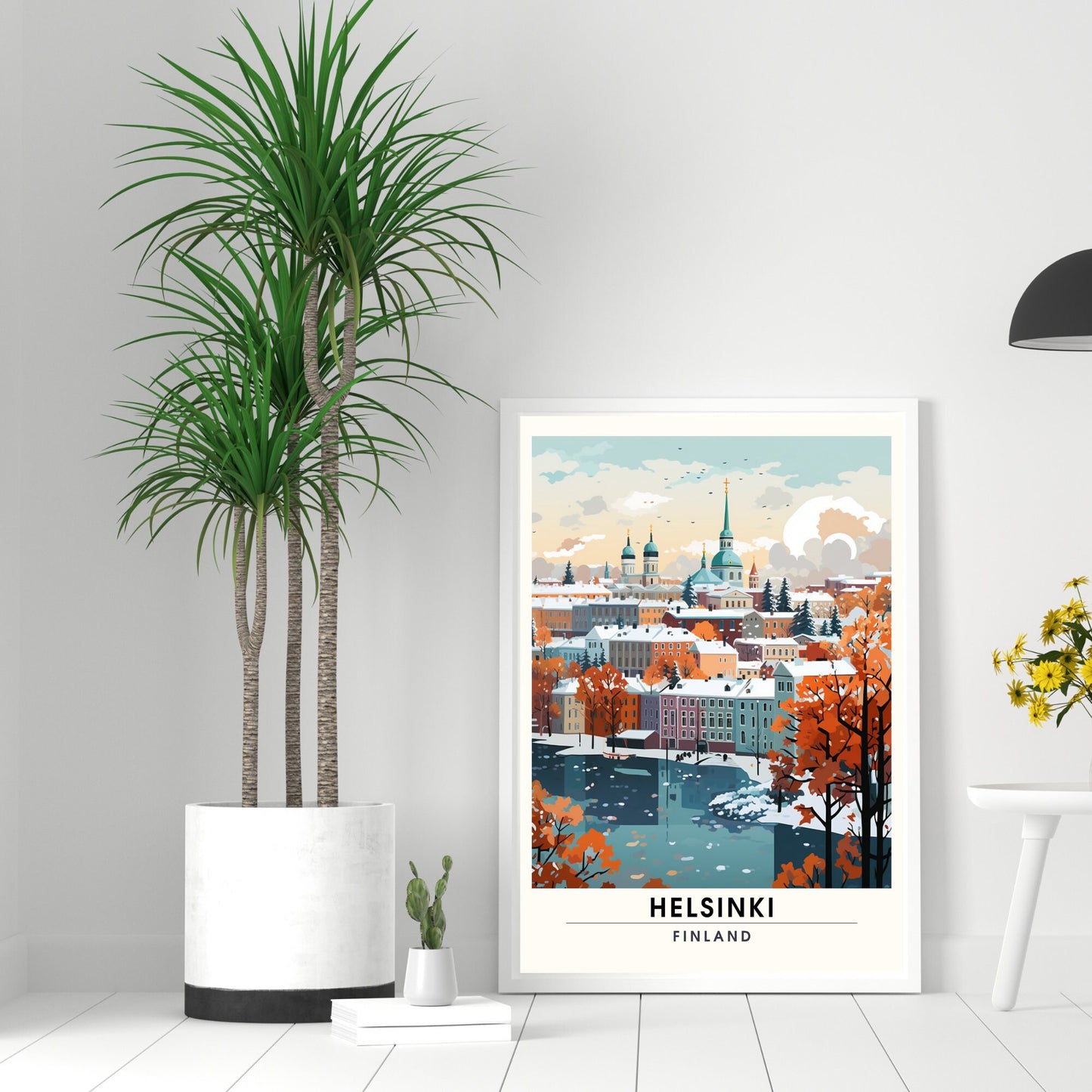 Impression Helsinki | Affiche de Voyage Helsinki en Hiver, Finlande