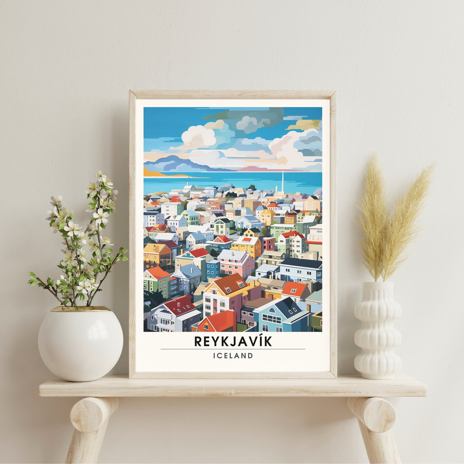 Impression Reykjavik | Affiche de Voyage Reykjavik, Islande