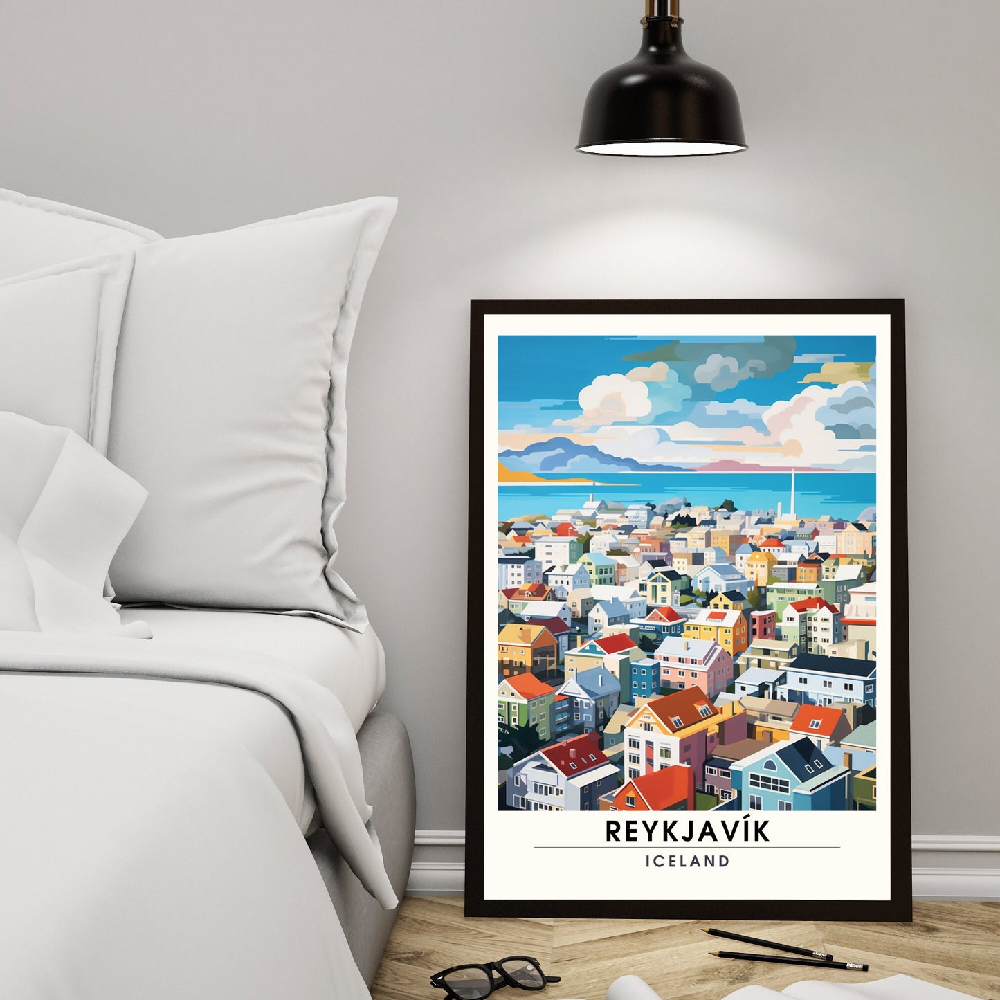 Impression Reykjavik | Affiche de Voyage Reykjavik, Islande