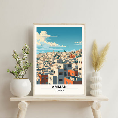 Impression Amman, Jordanie | Poster de voyage Amman