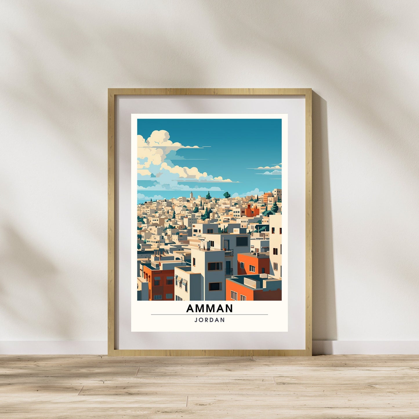 Impression Amman, Jordanie | Poster de voyage Amman