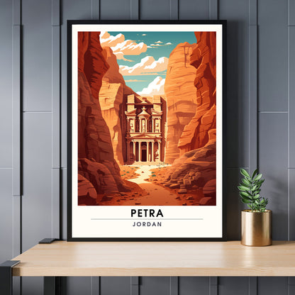 Impression Petra, Jordanie | Poster de voyage Petra