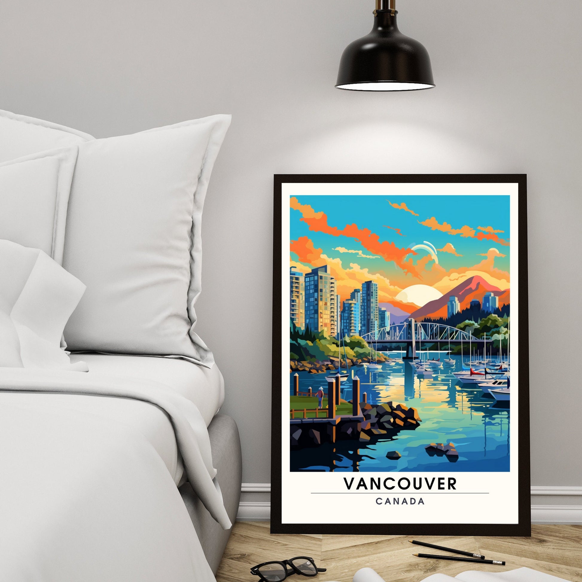 Impression Vancouver, Canada | Poster de voyage Vancouver