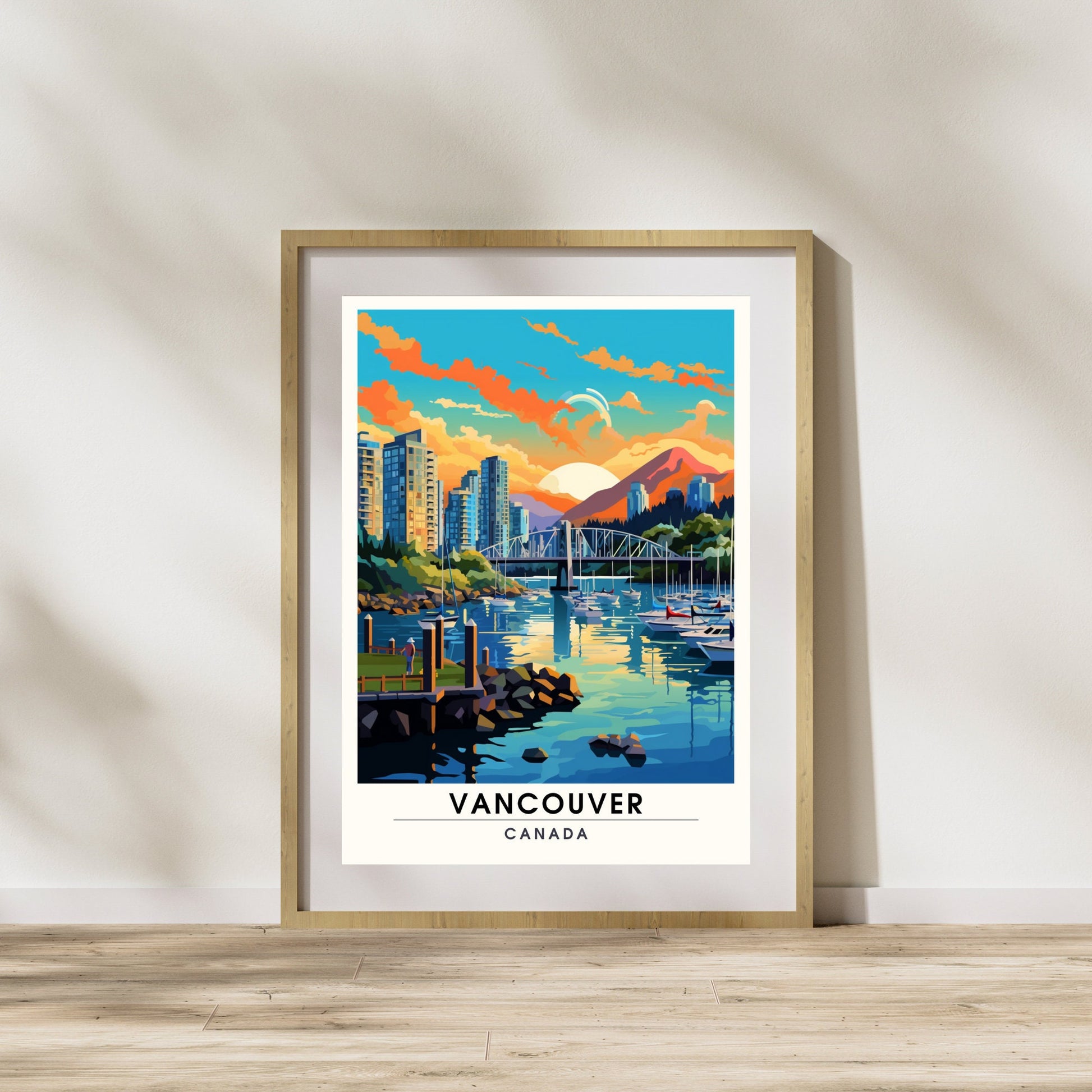 Impression Vancouver, Canada | Poster de voyage Vancouver