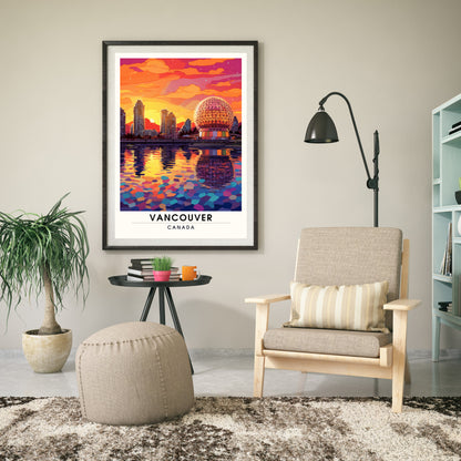 Impression Vancouver | Poster de voyage Vancouver | Impression canada