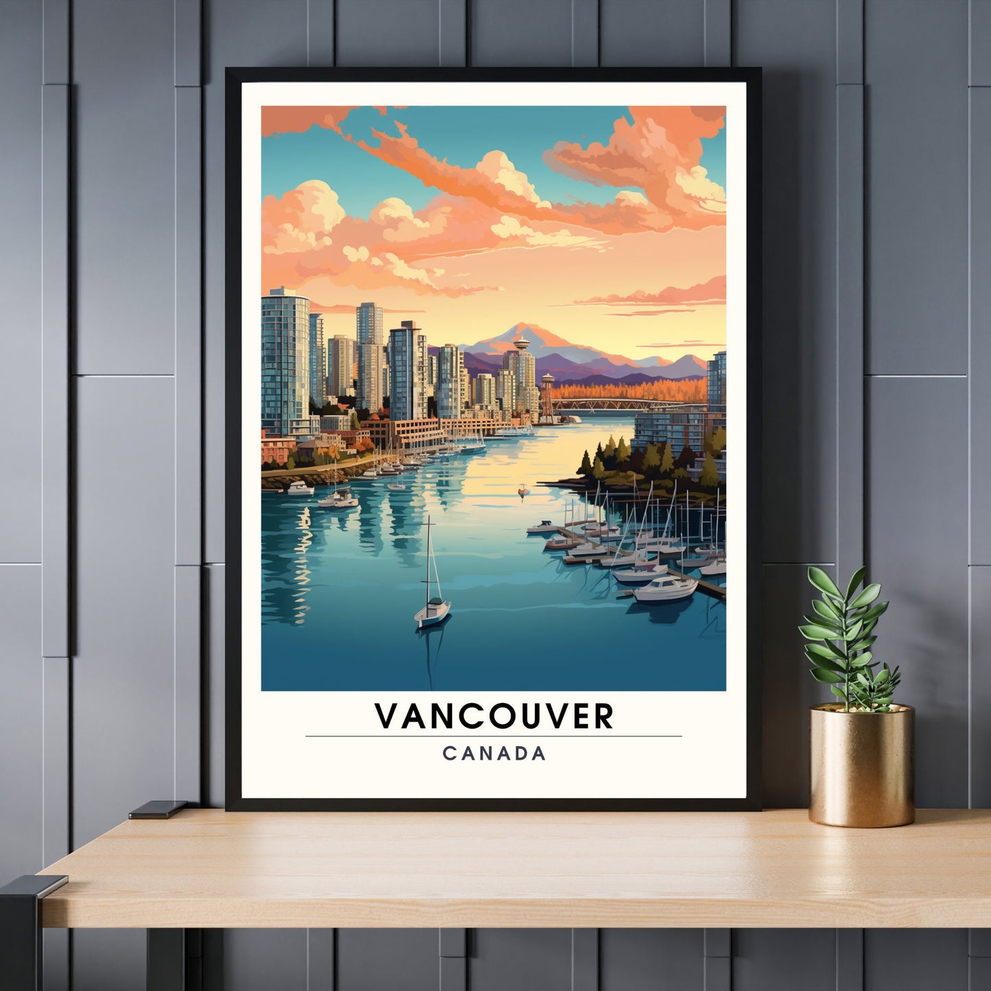 Impression Vancouver | Poster de voyage Vancouver | Impression canada