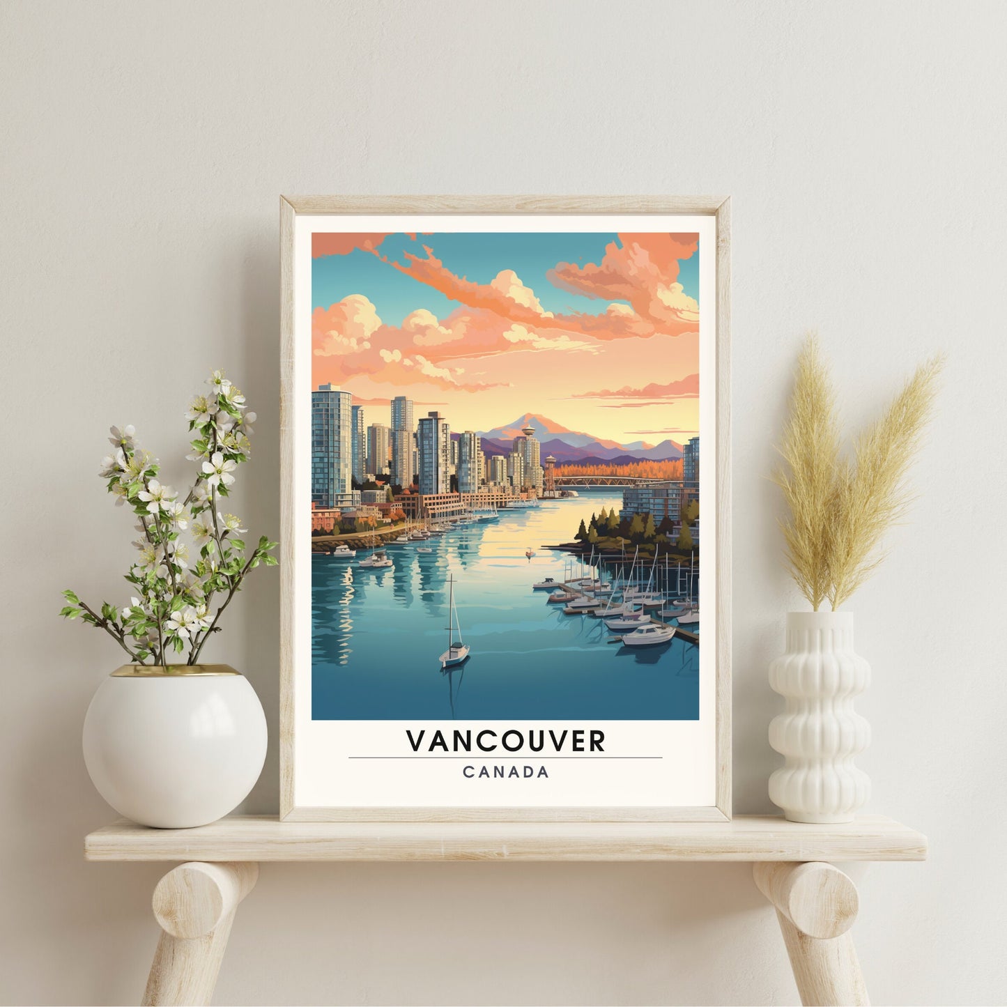 Impression Vancouver | Poster de voyage Vancouver | Impression canada