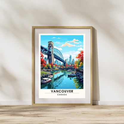 Impression Vancouver | Poster de voyage Vancouver | Impression de voyage Canada