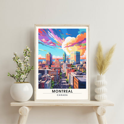 Impression Montréal, Québec | Poster de voyage Montréal | Poster Canada