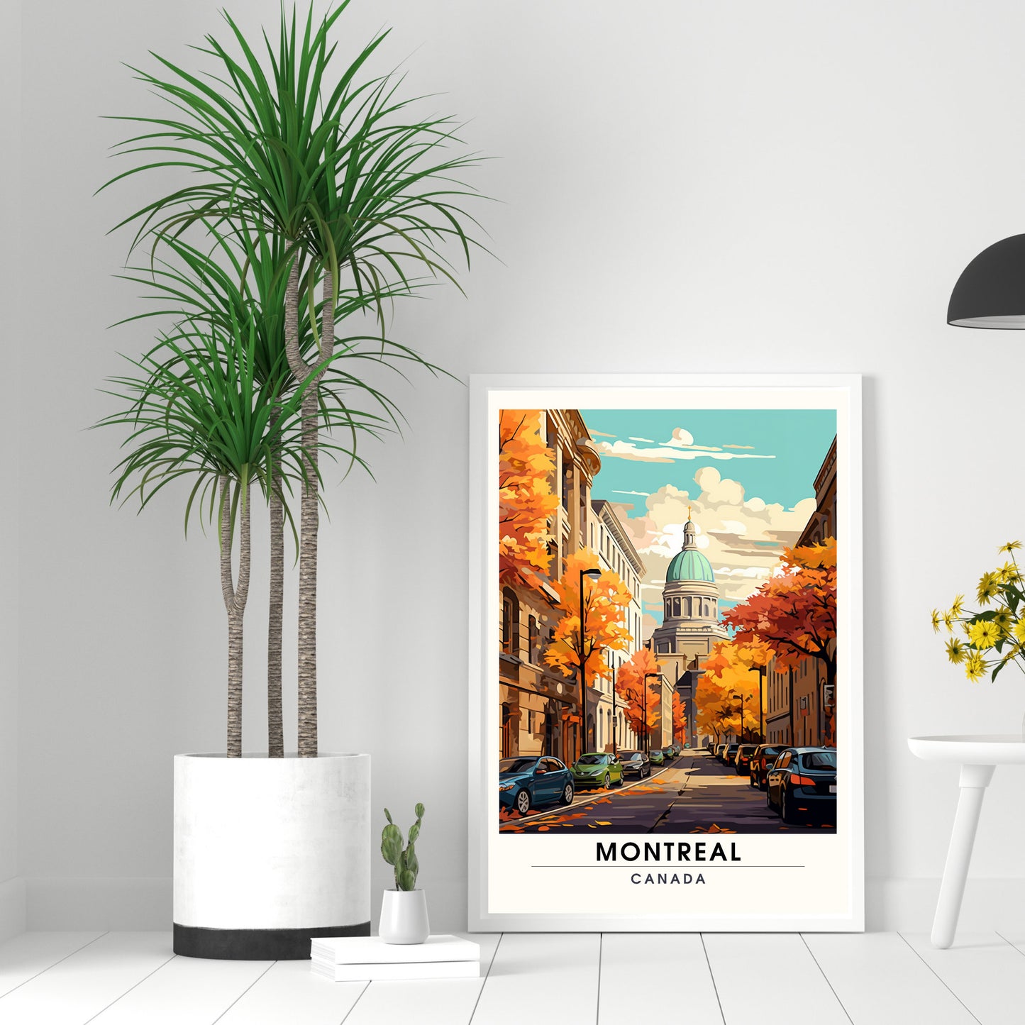 Impression Montréal, Québec | Poster de voyage Montréal | Vieux Montréal