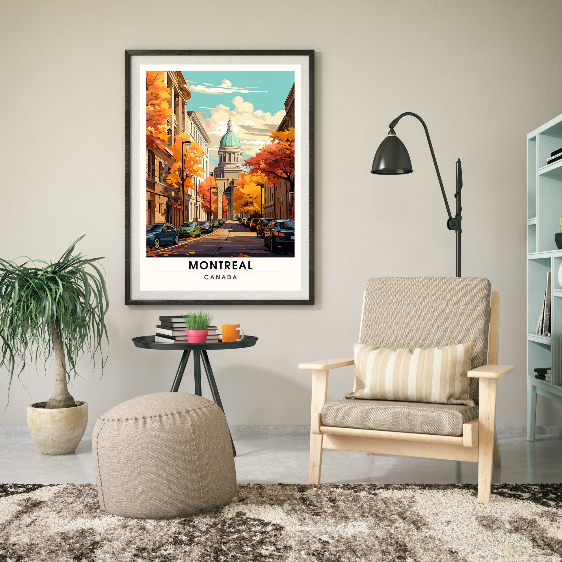 Impression Montréal, Québec | Poster de voyage Montréal | Vieux Montréal